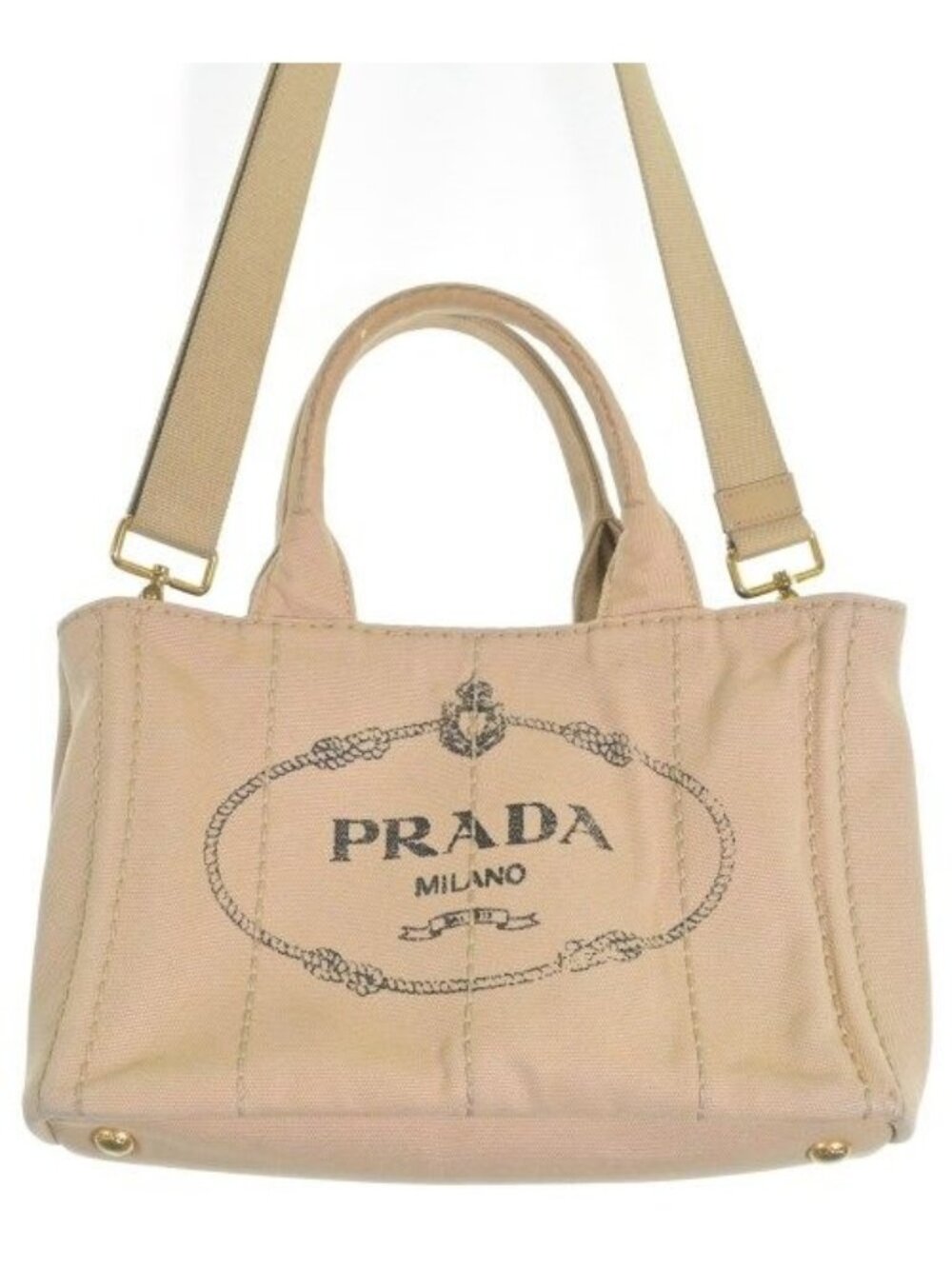 Prada Canvas Canapa Mini Tote Bag